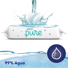 Cargar imagen en el visor de la galería, Toallitas húmedas Dodot Aqua Pure para bebés con 99 % de agua, 18 paquetes, 864 toallitas