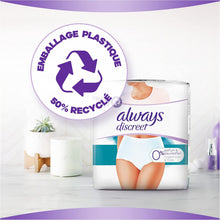 Carregar imagem no visualizador da galeria, Always Discreet 0% para fugas urinárias para mulher, M x 9