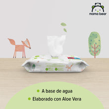 Carregar imagem no visualizador da galeria, Marca Amazon - Mama Bear Fresh Toallitas húmedas para bebé, Aloe vera, 1008 Unidad, 18 Paquetes de 56