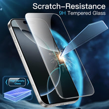 Carregar imagem no visualizador da galeria, JETech Protector de Pantalla para iPhone 16 Pro 6,3 Pulgadas, Cristal Vidrio Templado con Marco de Instalación Fácil, Amigable para Funda, HD Transparente, 3 Unidades