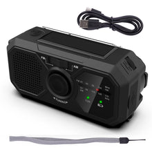 Carregar imagem no visualizador da galeria, Radio de iluminación de manivela: Linterna LED multifunción, Recarga Solar y dinámica | Radio FM portátil, Cargador de Emergencia USB, Ideal para Acampar, Senderismo, apagones y Supervivencia