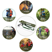 Carregar imagem no visualizador da galeria, ENONEO Filtro de Agua Personal 1500L Purificador Agua Portatil Elimine 99.99% de Bacterias y Protozoos con Espejo, Silbato y Brújula Filtro Agua Supervivencia Senderismo Acampada (Verde)