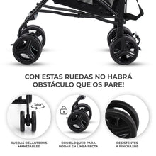Carregar imagem no visualizador da galeria, Kinderkraft TIK Silla de Paseo, Carrito para bebé, Posición reclinada y Tumbada, Carro Plegable, Ligero - 6,5kg, Material Impermeable, Gris