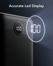 Carregar imagem no visualizador da galeria, VEGER 30000mAh Bateria Externa Power Bank con Pantalla LED Bateria Portatil USB C Carga rapida PD 20W QC 3.0 con 2 Entradas y 4 Salidas Compatible con iPhone, Samsung, Huawei, Tableta y más.