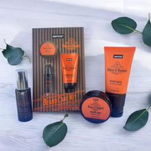 Carregar imagem no visualizador da galeria, Kit de cuidados para barba e cabelo com champô, óleo e cera 3 peças