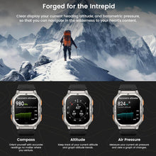 Carregar imagem no visualizador da galeria, KOSPET Tank M3 Ultra Prateado - Relógio Inteligente para homem, 1.96" AMOLED, GPS, Bluetooth, Resistente 5ATM, Corpo em Aço Inoxidável, 170+ Modos Desportivos, Android/iOS