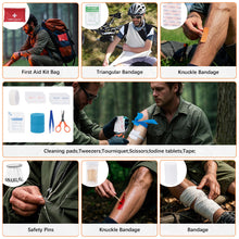 Carregar imagem no visualizador da galeria, Kit de Supervivencia, 70 en 1 Kit de Supervivencia de Emergencia al Aire Libre, Multifuncional Equipo de Botiquín Primeros Auxilios, Kit de Emergencia para Viajar Caminar Acampar al Aire Montaña