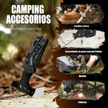 Carregar imagem no visualizador da galeria, Accesorios Multiherramienta para Acampar, Regalos para Hombres 16en1 Herramienta Multiuso con Hacha Supervivencia, Alicates de Martillo, Destornilladores, Abrebotellas Regalo Dia Del Padre