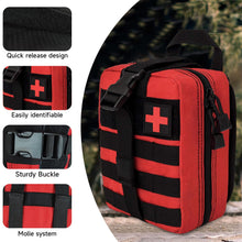 Carregar imagem no visualizador da galeria, Krisvie Tactical EMT Medical - Bolsa de Nailon 1000D con Parche de Primeros Auxilios (Rojo)