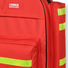 Carregar imagem no visualizador da galeria, GIMA Mochila GIMA Logic-1 40 cm de largo x 20 cm de ancho x 47 cm de alto, rojo, emergencia, trauma, rescate, médico, primeros auxilios, enfermera, bolsa de bolsillo paramédico