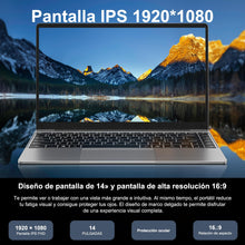 Carregar imagem no visualizador da galeria, Ordenador Portátil 14 Pulgadas Win 11 con 5G WiFi,6GB RAM 256GB SSD Expansión SSD 1TB(Up to 2.8Ghz),BT4.2 3.0 Transmisión Puerto 1920×1080 Portátiles FHD Buenos & Mini Puerto Multimedia con ratón-Gris