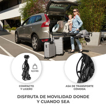 Carregar imagem no visualizador da galeria, Kinderkraft TIK Silla de Paseo, Carrito para bebé, Posición reclinada y Tumbada, Carro Plegable, Ligero - 6,5kg, Material Impermeable, Gris
