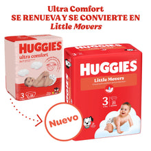 Carregar imagem no visualizador da galeria, Huggies Little Movers Pañales para Bebé con Diseños Disney Talla 4 (7-18 kg), Comodidad para la Piel 24/7, 3 Packs de 50, Total 150 Pañales