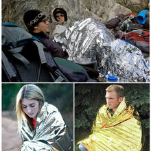 Carregar imagem no visualizador da galeria, Vordas Manta de Aluminio de Emergencia, 6 Piezas Reutilizable, Ideal para Supervivencia, Primeros Auxilios y Kits para Coches, 210x160 cm