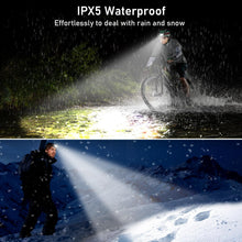 Carregar imagem no visualizador da galeria, Blukar Linterna Frontal Recargable, Superbrillante Linterna Cabeza LED Atenuación Continua, 10 Modos con Luz Roja & Sensor de Movimiento, IPX5 Impermeable para Camping, Correr, Excursión, Pesca