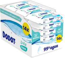 Carregar imagem no visualizador da galeria, Dodot Aqua Pure Toalhitas bebé com 99 % água, 14 embalagens, 672 toalhitas