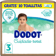 Załaduj obraz do przeglądarki galerii, Dodot Fraldas bebé cuidado total tamanho 3 (6-10 kg), 132 fraldas, proteção suave da pele de Dodot com ingredientes de origem vegetal