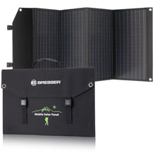 Carregar imagem no visualizador da galeria, Bresser Cargador solar de 120 W con 1 CC y 3 puertos USB-A, incluye conector USB-A hembra con QC3.0 para carga rápida, panel solar como cargador para smartphones, estaciones de alimentación, etc.