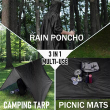 Carregar imagem no visualizador da galeria, Senston Poncho de Lluvia Impermeable Ligero para Mujeres y Hombres, Impermeable Impermeable para Acampar, Caminar, Pescar, Reutilizable al Aire Libre