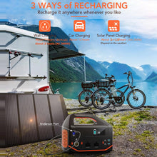 Carregar imagem no visualizador da galeria, HTDRE Estación de energía portátil con generador Solar de 150.000 mAh, batería de Respaldo, Fuente de alimentación para Aventuras al Aire Libre, Viajes y acampadas.