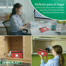 Carregar imagem no visualizador da galeria, LEWIS PLAST Kit Completo De Primeros Auxilios 92 Piezas De Primeros Auxilios Al Aire Libre - Kit Que Cumple Con Las Normas Europeas Para Interiores Y Actividades Al Aire Libre