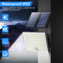 Carregar imagem no visualizador da galeria, Realky Lampara Solar Exterior con Sensor de Movimiento, Foco 113 LEDs 2000mAh 4 Modes, Luz Potente LED para Jardin con Cable de 5 m, 2 piezas