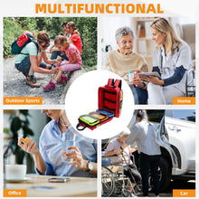 Carregar imagem no visualizador da galeria, Botiquín De Primeros Auxilios Vacío Mochila Botiquines De Emergencia -Impermeable Resistente Al Desgaste Bolsa Transpirable Reflectante Para Viajes, Casa, Coche, Lugar De Trabajo Rojo 45 * 15 * 35cm