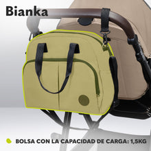 Carregar imagem no visualizador da galeria, LIONELO BIANKA Cochecito de Bebé 3 en 1 (22 kg) Portabebés (9 kg) Silla de Coche (13 kg), Plegable, Sistema de Viaje Respaldo Ajustable Ruedas 360o Amortiguación, Capota XXL, Carrito de Bebe (Beige)