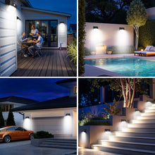Carregar imagem no visualizador da galeria, nipify Luz Solar Exterior,3 Modos / 2 Paquete Luz Solar Exterior con Sensor de Movimiento, Impermeable Foco exterior solar para Jardín, Garaje, Calle, Patio, Caminos