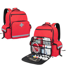 Carregar imagem no visualizador da galeria, CURMIO Botiquín de Primeros Auxilios, Mochilla de Primeros Auxilios, Bolsa Emergencias Rojo, Botiquín Mochilla, Funcional y Práctico, Bolsa Vácia