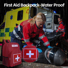 Carregar imagem no visualizador da galeria, Mochila de primeros auxilios, mochila médica de emergencia, impermeable y de gran capacidad, bolsa vacía de primeros auxilios, ideal para paramédicos de EMT en casa, oficina, etc