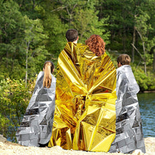 Carregar imagem no visualizador da galeria, Vordas Manta de Aluminio de Emergencia, 6 Piezas Reutilizable, Ideal para Supervivencia, Primeros Auxilios y Kits para Coches, 210x160 cm