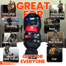 Carregar imagem no visualizador da galeria, Kit de supervivencia de emergencia 280 y primeros auxilios, equipo y suministros de supervivencia para casa, bolsa EDC Go Bug Out para camping, al aire libre, senderismo, coche, bicicleta, bolsa