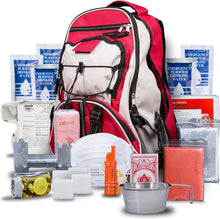 Carregar imagem no visualizador da galeria, Blue Seventy-Two - Pro Series - Kit de supervivencia de mochila de emergencia roja de lujo de 72 horas para 1 persona | Kit de supervivencia para emergencias (incluye tabletas de agua)