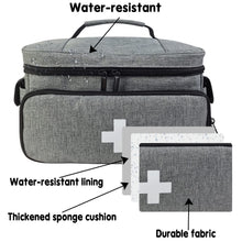 Carregar imagem no visualizador da galeria, Boczif Primeros Auxilios, Bolsa de Almacenamiento de Primeros Auxilios, Organizador de Botellas de píldoras para botiquín médico de Emergencia, Muy Adecuado para el hogar y los Viajes (Gris)
