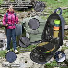 Carregar imagem no visualizador da galeria, Berglander Juego de Utensilios de Cocina para Camping con Juego de Cubiertos y Plato, Tazas vajilla, Camping Accesorios Camper, Utensilios de Cocina para Acampada, para Picnic, Barbacoa y Camping