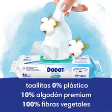 Carregar imagem no visualizador da galeria, Dodot Toallitas Pure Aqua para Bebé, 99% Agua, 100% Fibras de Origen Vegetal, 864 Toallitas, 18 Paquetes (18 X 48)