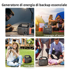 Carregar imagem no visualizador da galeria, Central Eléctrica Portátil: 296WH Batería de Copia de Seguridad Estación de Energía Portátil PD/AC/DC/USB Acumulador de Energía 300W Generador Solar para Camping Viaje Emergencia
