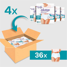 Carregar imagem no visualizador da galeria, Always Discreet 0% para fugas urinárias para mulher, M x 9