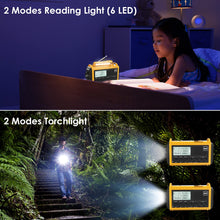 Carregar imagem no visualizador da galeria, Radio Solar Portátil Dab + / Dab/FM con Manivela,Radio con Linterna LED Multifunción con Reloj Despertador Digital,Batería de 5000 mAh y Alarma SOS,Camping,Senderismo,Exterior