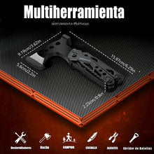 Carregar imagem no visualizador da galeria, Accesorios Multiherramienta para Acampar, Regalos para Hombres 16en1 Herramienta Multiuso con Hacha Supervivencia, Alicates de Martillo, Destornilladores, Abrebotellas Regalo Dia Del Padre