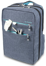 Carregar imagem no visualizador da galeria, ELITE BAGS, Mochila de asistencia domiciliaria para emergencias sanitarias, City´s, 40 x 28 x 14 cm, Repelente al agua, Base antideslizante, Mochila primeros auxilios, Biotono, Gris y azul