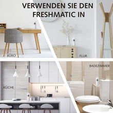 Carregar imagem no visualizador da galeria, Airwick Freshmatic Max - Pacote económico com dispositivo preto e 2X250ml de recargas, fragrância: diversão no verão