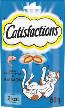 Carregar imagem no visualizador da galeria, Catisfactions Sabor Salmão Petiscos Deliciosos para Gatos 60g