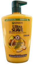 Carregar imagem no visualizador da galeria, Garnier Ultra Suave - Pack 3X1L - Champô Óleo de Abacate e Manteiga de Carité - Nutrição Intensa - 3 Litros