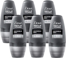 Carregar imagem no visualizador da galeria, DOVE Pack 6X50ml Deo Persona Roll On Invisible Dry Men 300 ml: Proteção 48 Horas contra Manchas Brancas e Suor