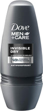 Carregar imagem no visualizador da galeria, DOVE Pack 6X50ml Deo Persona Roll On Invisible Dry Men 300 ml: Proteção 48 Horas contra Manchas Brancas e Suor
