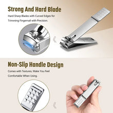 Carregar imagem no visualizador da galeria, Conjunto de Manicure e Pedicure em Aço Inoxidável de 26 Peças - Beleza e Qualidade no Cuidado Pessoal