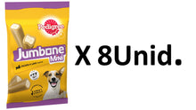 Carregar imagem no visualizador da galeria, Pedigree - Pack 8 X 160g - Jumbone Mini X4 Sabor Frango e Cordeiro - Deliciosa Mastigação com Baixo Teor de Gordura e Nutrientes Essenciais para Cães Pequenos 1.280g