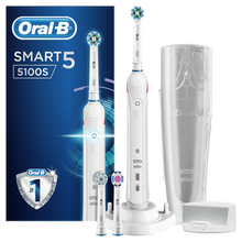 Carregar imagem no visualizador da galeria, Oral-B Smart5 5100S - Escova de Dentes Elétrica com Bluetooth, Sensor de Pressão e Temporizador de 2 Minutos
